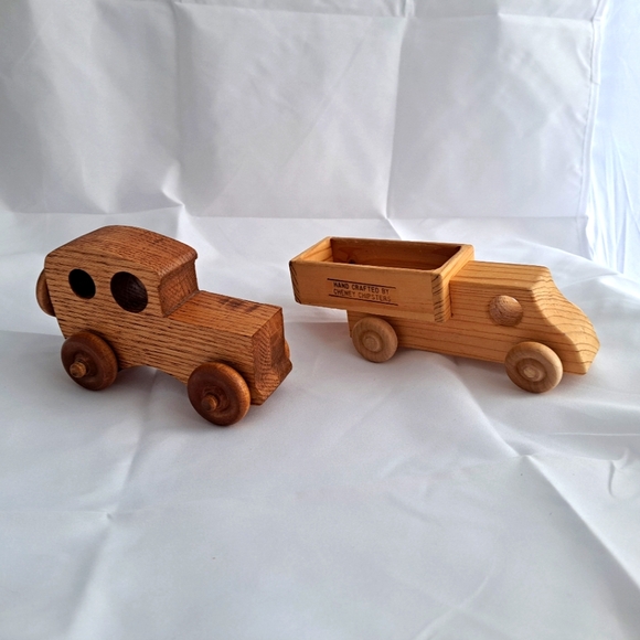 Vintage Style Wooden Toy Cars - Picture 1 of 12